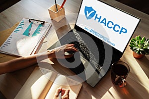 HACCP - Hazard Analysis and Critical Control Point. Standard and certification, quality control management rules