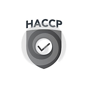 HACCP - Hazard Analysis Critical Control Points icon with award or checkmark