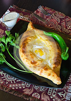 Hachapuri cheese pie