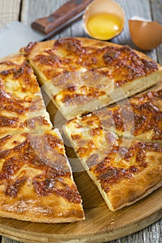 Hachapuri - Mengrelian cheese pie.