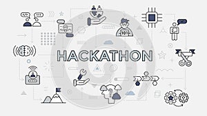 Hackathon Concept Infographic