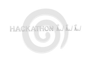 HACKATHON concept white background