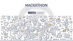 Hackathon Doodle Concept