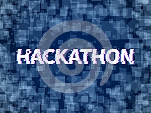 Hackathon. Program code, software marathon. Hack day, hackfest or codefest event vector hackathon background