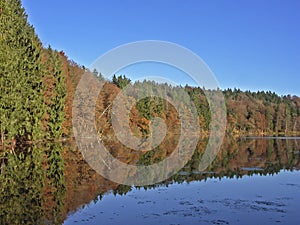 Hacken lake in autumn