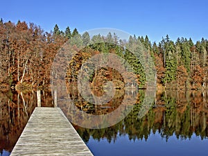 Hacken lake in autumn