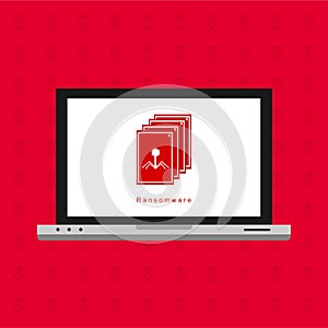 Hacker activity computer.Alert notification on mobile phone vector, malware concept, spam data, fraud internet error, insecure