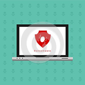 Hacker activity computer.Alert notification on mobile phone vector, malware concept, spam data, fraud internet error, insecure