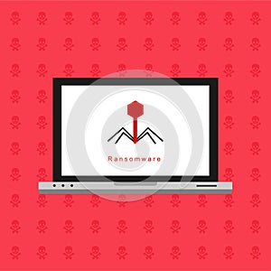 Hacker activity computer.Alert notification on mobile phone vector, malware concept, spam data, fraud internet error, insecure