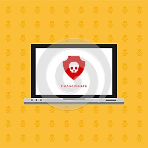 Hacker activity computer.Alert notification on mobile phone vector, malware concept, spam data, fraud internet error, insecure