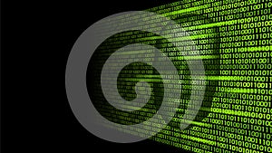 Hacker artificial intelligence robot danger dark face. Cyborg binary code head shadow online hack alert personal data