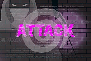 Hacker attack abstract background 2