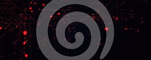 Hacker Attack Cyber Security Digital Data Breach Computer Fraud Red Code Cyberattack Screen Alert. Malware Internet