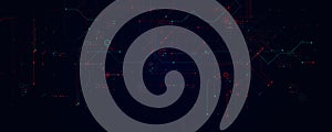 Hacker Attack Cyber Security Digital Data Breach Computer Fraud Red Code Cyberattack Screen Alert. Malware Internet