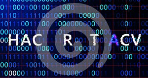 Hacker attack system hacked computer glitch virus inter system hacking concept.