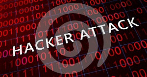 Hacker attack system hacked computer glitch virus inter system hacking concept.