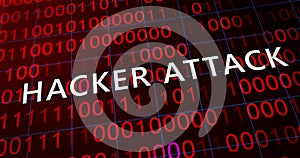 Hacker attack system hacked computer glitch virus inter system hacking concept.
