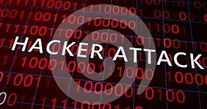 Hacker attack system hacked computer glitch virus inter system hacking concept.