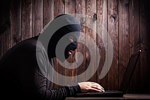 Hacker in a balaclava