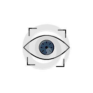 Hacker, biometric recognition icon. Can be used for web, logo, mobile app, UI, UX