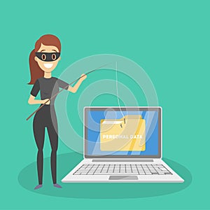 Hacker concept illustration