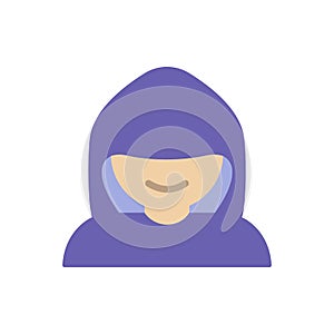 Hacker cyber attack icon. Simple color vector elements of hacks icons for ui and ux, website or mobile application