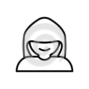 Hacker cyber attack icon. Simple line, outline vector elements of hacks icons for ui and ux, website or mobile application