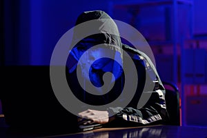 Hacker cyberattack data breach security threat digital crime