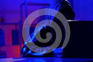 Hacker cyberattack data breach security threat digital crime