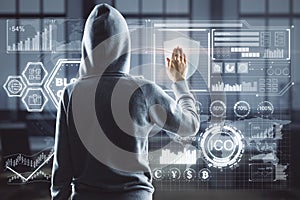 Hacker in cyberspace