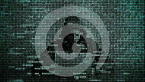 Hacker in data security concept. Hacker using laptop. Hacking the Internet. Cyber attack