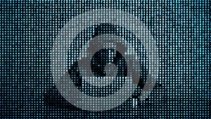 Hacker in data security concept. Hacker using laptop. Hacking the Internet. Cyber attack