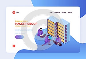 Hacker Group Landing Page