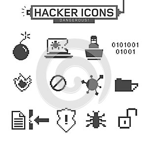 Hacker icons