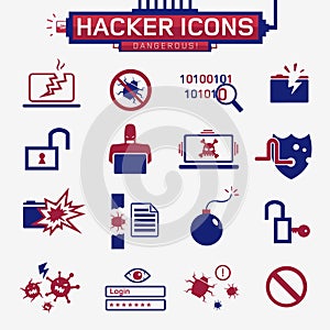 Hacker icons