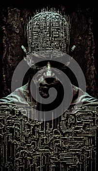 a hacker image technologic image Generative AI