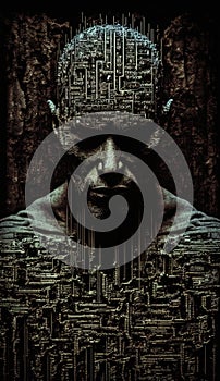 a hacker image technologic image Generative AI