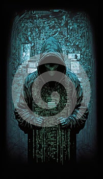 a hacker image technologic image Generative AI