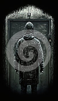 a hacker image technologic image Generative AI