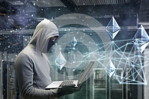 Hacker hunting for crypto currency