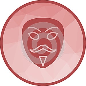 Hacker Mask icon vector image.