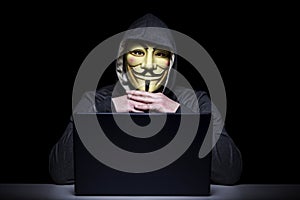 Hacker portrait image