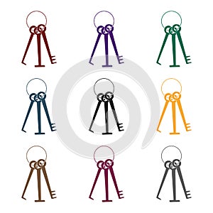 Hacker s lockpicks icon in black style isolated on white background. Hackers and hacking symbol stock vector