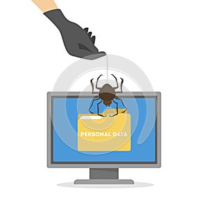 Hacker concept illustration