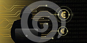 Hacker steal euros cyber crime attack