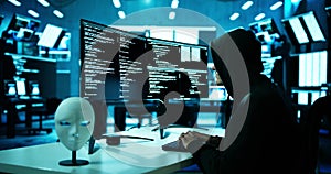 Hacker Stealing Data From Computer