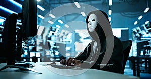 Hacker Stealing Data From Computer