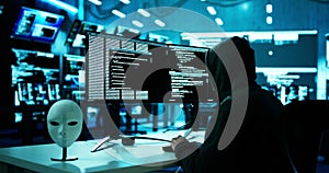 Hacker Stealing Data From Computer