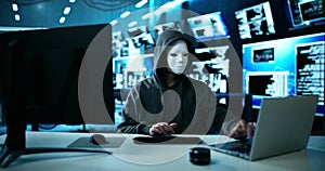 Hacker Stealing Data From Computer