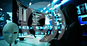 Hacker Stealing Data From Computer